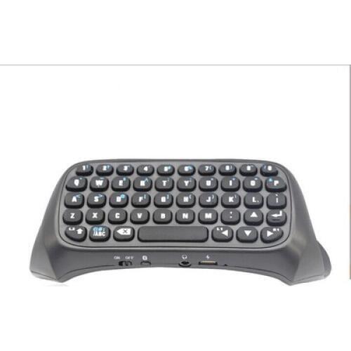 3.5mm Plug Black Mini Wireless Chatpad Message Keyboard for PS4 Controller