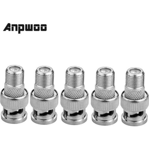 ANPWOO 5PCS/10PCS/2PCS BNC threaded connector bnc cctv connectors for CCTV cameras