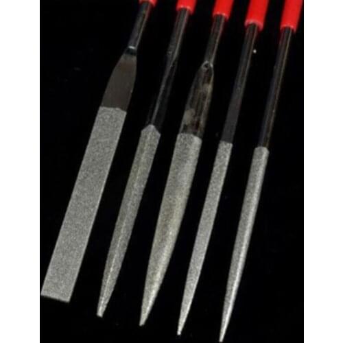 5pcs Diamond Mini Needle File Set Handy Tools Ceramic Crafts DIY Wood Rasp File Needle Jewelry Polishing Carving Diamond File
