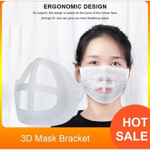 5Pcs Lipstick Protection Stand Breathable Mask Bracket Prevent Makeup Removal Enhance Breathing Space Bracket Random Color