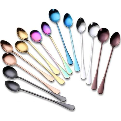 50%HOTCoffee Spoon Food Grade Corrosion Resistant Stainless Steel Drinking Flatware Spoon Decor for Home