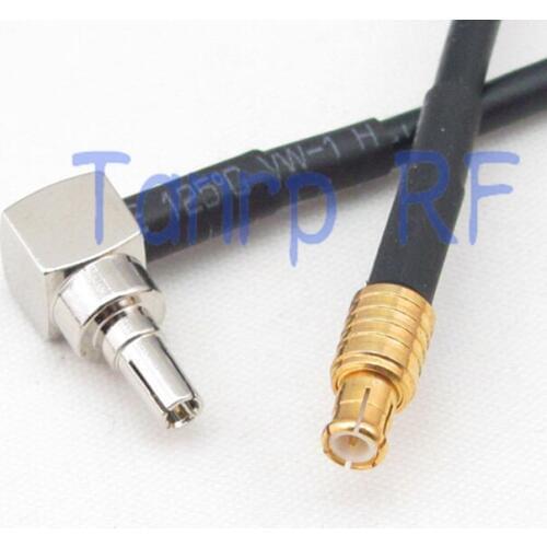 6in CRC9 male right angle to MCX male plug RF connector adapter 15CM Pigtail coaxial jumper cable RG174 extension cord