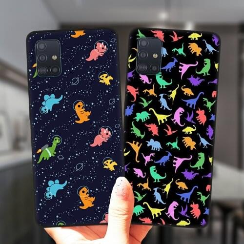 For Samsung A52 A72 A51 A71 A50 A70 A12 A02 A42 A32 A31 A21S A41 A11 A30 A20 A40 Case Cute Dinosaur Baby Soft Silicone Cover