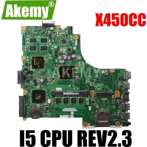 For Asus X450CC x459cc F450V Laptop Motherboard With I5 CPU Mainboard 8 Memory REV2.3 N14M-GE-S-A2 100% Tested
