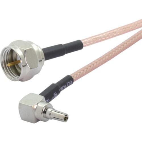 F Male switch CRC9 Right Angle RG316 Pigtail Cable 15cm/30cm/50cm/100cm custom Cable Adapter wholesale for 3G Modem