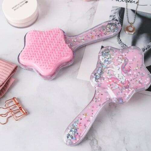 Hair Styling Comb Cartoon Cute Air Bag Hairbrush Salon Hairdressing Straight Curly Hair Comb Women Hair Comb Hairdressing Tool