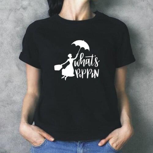 Hipster Tee Shirt Femme Casual Summer Harajuku T Shirt Women Tops Fashion Whats Poppin Print Women Tshirt Cotton Camiseta Mujer