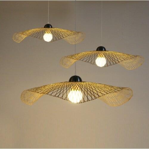 Bamboo Chinese Restaurant Bar Club Hotel bamboo pendant lights clothing shop barber shop single head shape lighting