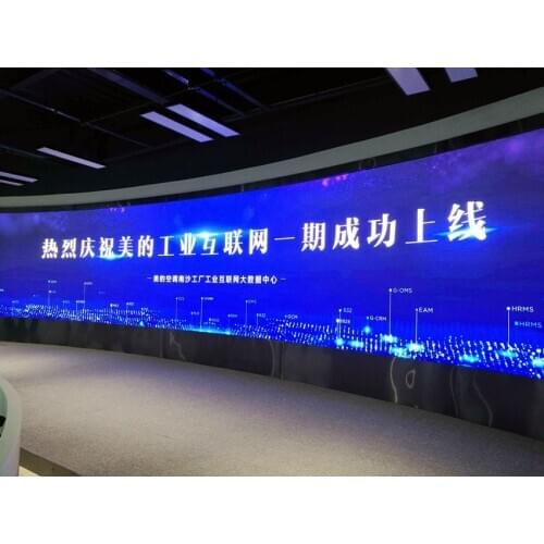 P4.81 Indoor Curve LED Display Screen 500x1000mm Aluminium Cabinet Full Color Surface Led Matrix Sign