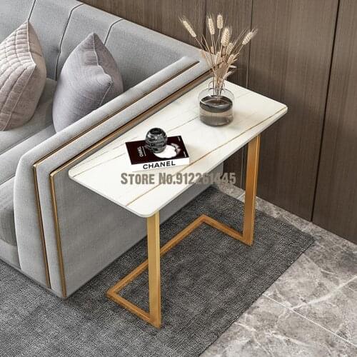 Rock Board Living Room Square Table Tea Table Tv Cabinet Modern Simple Light Luxury Sofa Edge Rectangular Corner Bedside Table