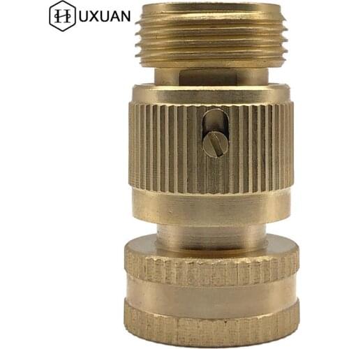 Brass Hose Tap Quick Connector Adapter 3/4 Inch Hose Quick Connect Garden Watering Connectors Male+Female Connector