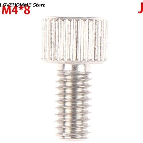 M3/4/5/6 Steel With Nickel Plated Knurling Flat Head Knurled Thumb Screw Hand Tighten Screws