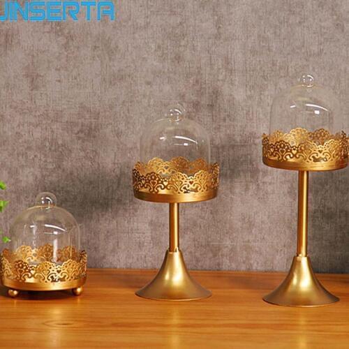 JINSERTA Metal Storage Tray Jewelry Display Plate Fruit Cake Dessert Plate Creative Home Desk Decor for Wedding Party