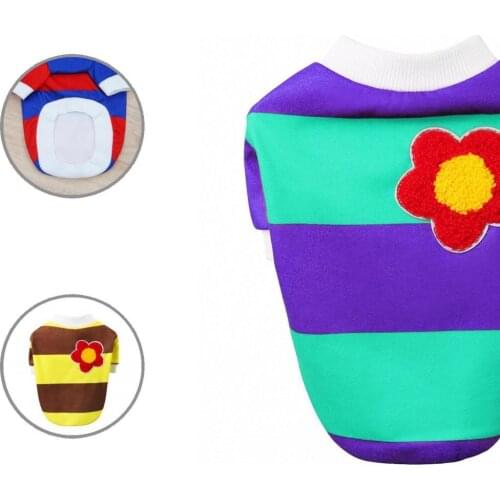 Soft Texture Lovely Warm Dogs Short Sleeve Tops Clothing Soft Texture Pet Apparel Close Fitting for Autumn