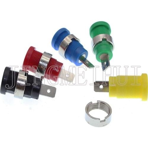 Instrument panel pure copper 4.0mm banana socket connector,5 colors Terminal post/test block for Electrical / Experiment