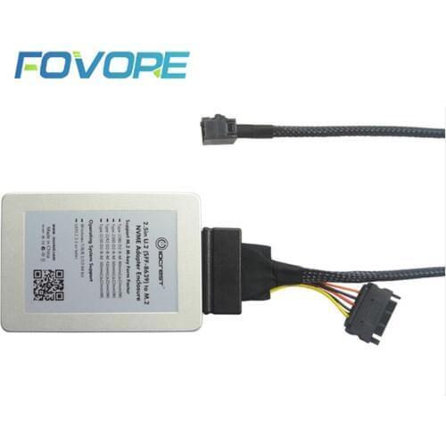 U.2 SFF-8639 To M.2 NVMe PCI-e PCI express I/F ngff m.2 nvme u2 sff-8639 pcie u.2 ssd connector adapter converter with enclosure