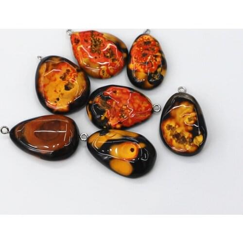 Bulk Items Wholesale Drop-shaped Agates Pendant Natural Stone Jewelry Pendant DIY Elegant Necklace Accessories Jewelry Making