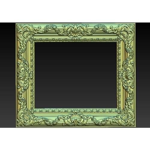 Frame art decoration 3d model relief for cnc in STL file format