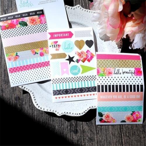 Rose Paper Stickers Set Die Cut For DIY Scrapbooking Bullet Journal Supplies Sticker Kits TN Craft Photo Album Card Making S133
