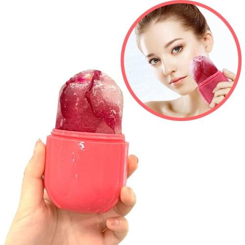 Beauty Lifting Contouring Tool Skin Care Silicone Ice Cube Trays Ice Globe Ice Balls Face Massager Facial Roller Reduce Acne