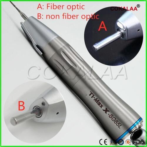 1 pc Dental Surgical Low Speed handpiece Ti-max SG65L/SG65 LED Fiber Optic Straight 1:1 With External Irrigation
