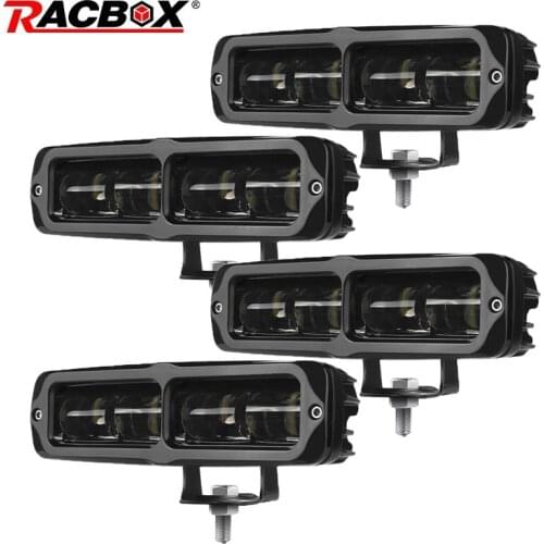 12V 24V Led Work Light Bar 6D Lens 6 Inch Driving Fog Lights For LADA Trailer ATV SUV UTV Trucks 4x4 Off Road Tractor Motorcycle