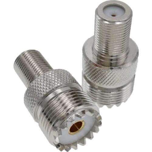 UHF Female SO239 To F Female RF Coaxial Adapter 1PC