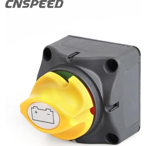 Universal Car Battery Isolator Master Cut Off Power Kill Switch 12V/24V Waterproof Cover Switch for Car Truck Boat Auto