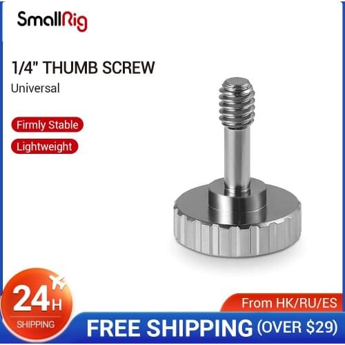 SmallRig Camera Rig Screw 1/4" Threaded 18mm Long for Rosette Mount-1800