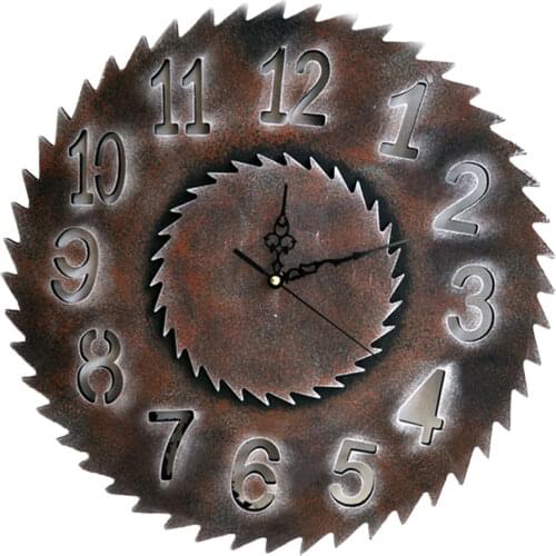 Vintage Retro Gear Wall Clock Wall Clocks Vintage Watch Home Living Room Decor
