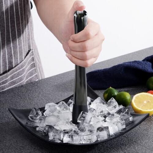 High Quality 1PC Stainless Steel Cocktail Muddler Ice Crusher Wine Mixing Stick for Bars Catering Home