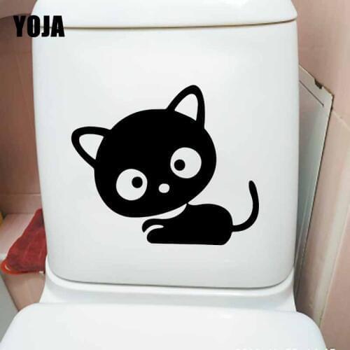 YOJA 23.5X19.8CM You've Cat To Be Kitten Right Meow Kitty Wall Decal Toilet Sticker Decor T5-0208