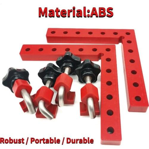 90 Degree Right Angle Clamps L-shaped Auxiliary Fixture Positioning Panel Fixing Clip Corner Clamp for Making Right Angle Frame