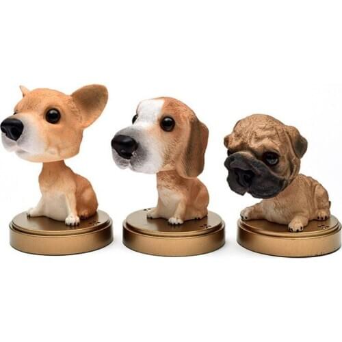 1 x Cute Nodding Dog Perfume Ornament Car Dashboard Decor Air Freshener Diffuser New