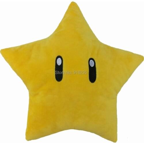 10/Lot Yellow Star 30CM Plush Doll For Cartoon Dolls Stuffed Toys