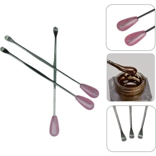 6pcs/lot Stainless Steel Ink Spoon Mixer Sticks Microblading Accessories Tattoo Ink Tool for Permanent Makeup Eyebrow Supplies