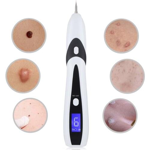 9 Level LCD Face Skin Dark Spot Remover Mole Tattoo Removal Laser Plasma Pen Machine Facial Freckle Tag Wart Removal Beauty Care