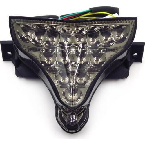 Aftermarket free shipping tail light motorcycle LED Tail Brake Light Turn Signals for Yamaha 2009-2010 YZFR1 YZF R1 YZF-R1 Smoke