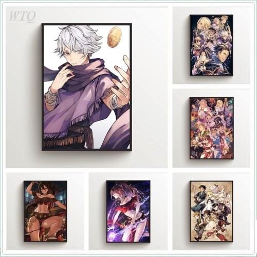 Octopath Traveler PRIMROSE THERION Anime Posters Wall Poster Canvas Painting Wall Decor Wall Art Picture Room Decor Home Decor