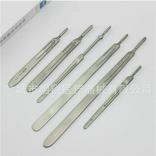 Uncoated scalpel handle NO.3 NO.4 NO.7 NO.9L# lengthen scale scalpel handle high quality 20cm and 22cm