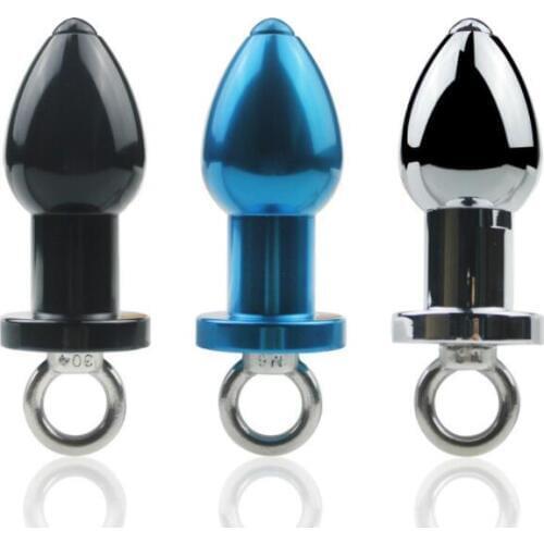 Big Stainless Steel Butt Plug Gay Anal Sex Toys for Men and Women Pull Ring Handle Metal Plugs Sex Products Fast Shipping