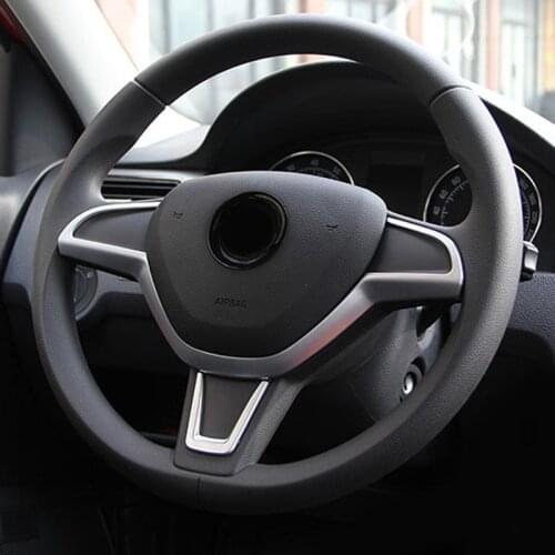 2pcs for skoda RAPID 2013-2020 Fabia Steering wheel Decorative frame