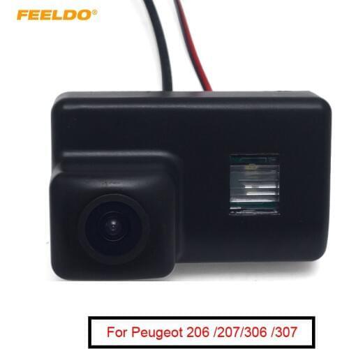 FEELDO 1Set Car Rear View Reverse Parking Backup Camera For Peugeot 206 /207/306 /307/308/406 #AM4971