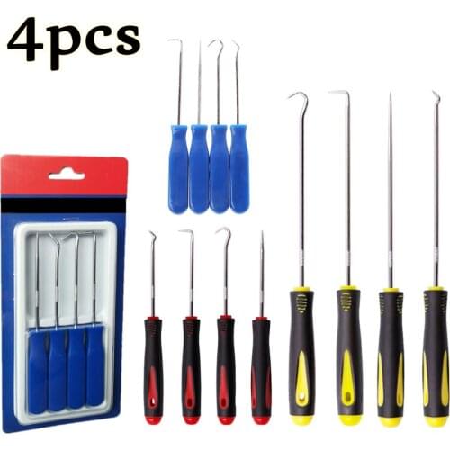 4Pcs Car Remover Tool Auto Oil Seal Screwdrivers Set O-Ring Seal Gasket Puller Remover Pick and Hooks Tools Craft Hand Tools