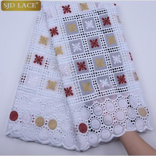 Top Sale Swiss Voile Lace In Switzerland Punch Cotton Lace High Quality African Dry Lace Fabric For Woman Daily Dress Sew A1768