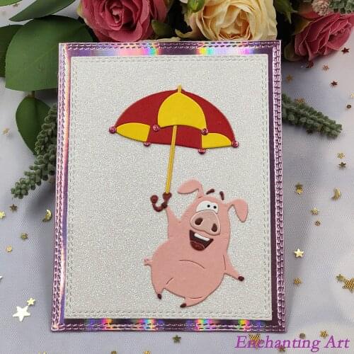 The Cute Little Pig Metal Cutting Dies 2021 New Stencils for DIY Scrapbooking/Photo Album Decorative Embossing DIY Paper Cards