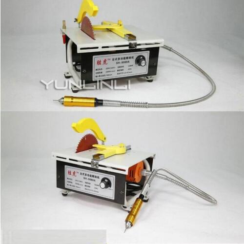 1280w Multi-function Jade Carving Machine Grinding Polishing Machine Woodworking Table Sawing Machine SH-9080A