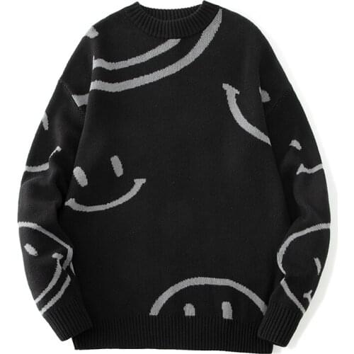 2021 Brand Sweater Men Harajuku Hip Hop Fashion Streetwear Knitted Male Pullover Round Neck Japan Style Warm Tops Male Sweaters