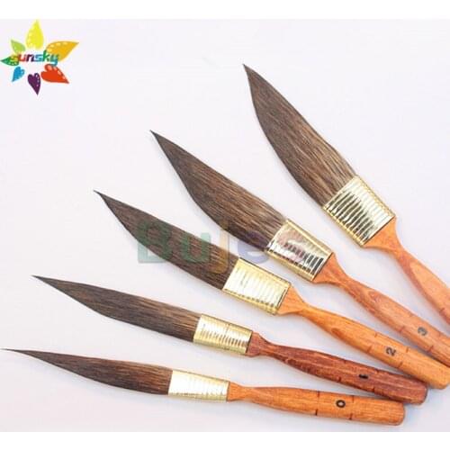 Original Germany da vinci 700 Squirrel hair brush Dagger shape Blade shape brush Watercolor Gouache painting brush art supplies
