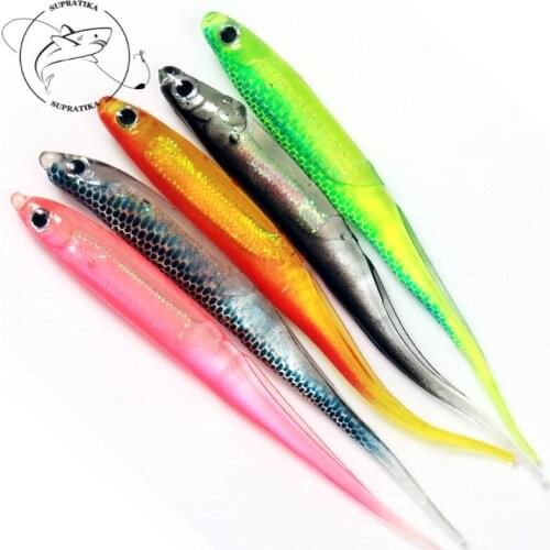 5Pcs/lot 95mm 2g 3D Eyes Lifelike Rubber Soft Shad Bait For Sea Fishing Bait Lures With Bass Hook Wobblers Fishing Tackle Pesca